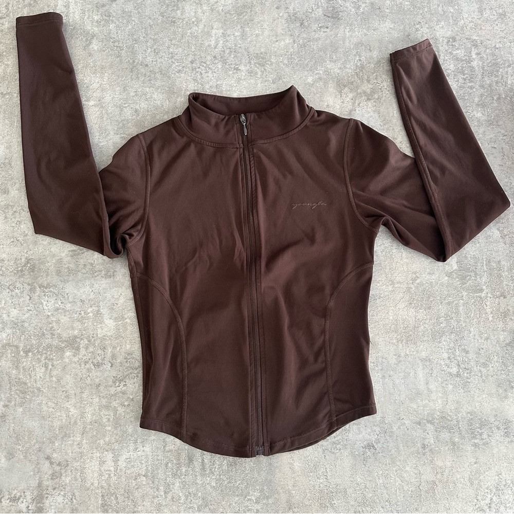 YoungLA Bodycon Jacket in Bossy Brown
